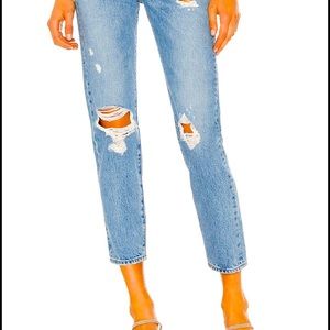 Levi’s Wedgie Icon Fit Ripped Straight Leg Jeans